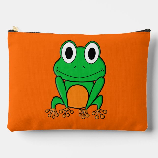Green frog accessory pouch (Front)