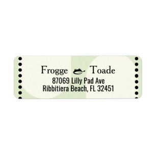 Green Frog Address Label