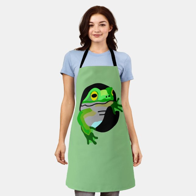 Green Frog   Apron (Worn)
