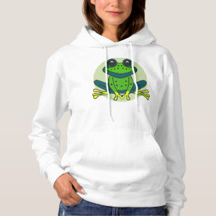 Green Frog Cartoon Hoodie