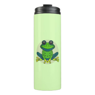 Green Frog Cartoon Thermal Tumbler