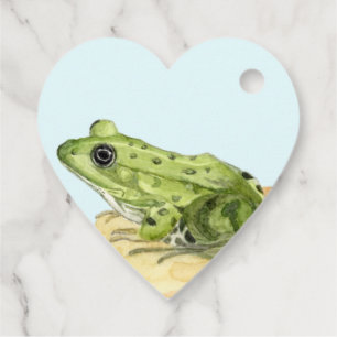 Green Frog Favour Tags