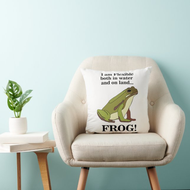 Green Frog Funny Cushion (Chair)