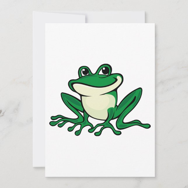 Green Frog Invitation (Front)