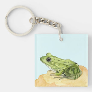 Green Frog Key Ring