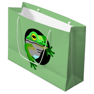 Green Frog Large Gift Bag