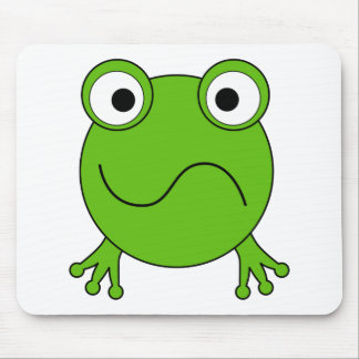 Green Frog. Looking confused. Mouse Pad