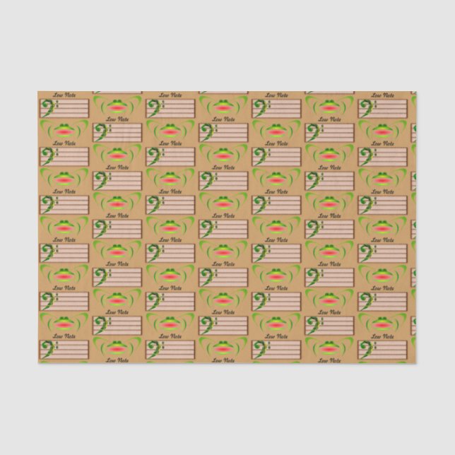 Green Frog Low Note  Tissue Paper (Front)
