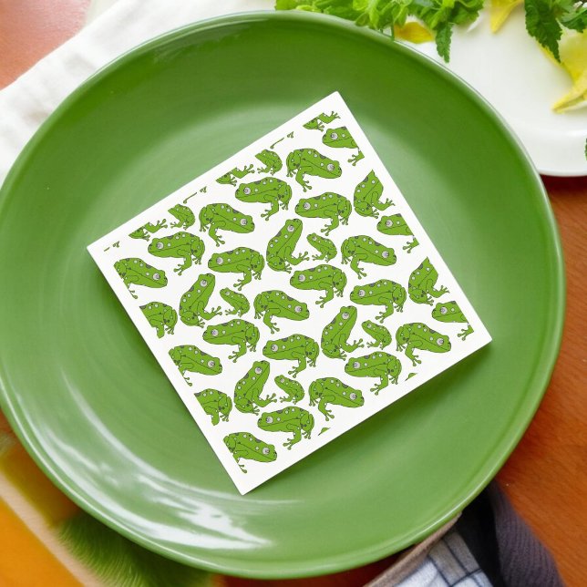 Green Frog  Napkin (dinner napkin)