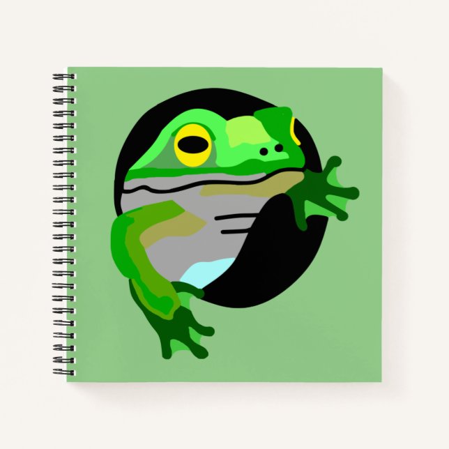Green Frog  Notebook (Front)