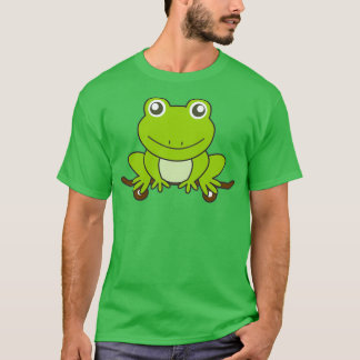 Green Frog On Skateboard Funny Animal T-Shirt