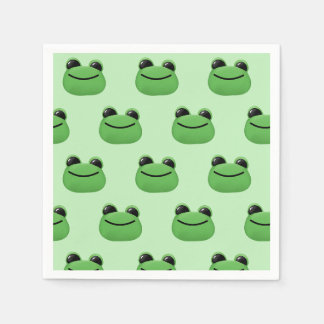 Green Frog Party Napkin