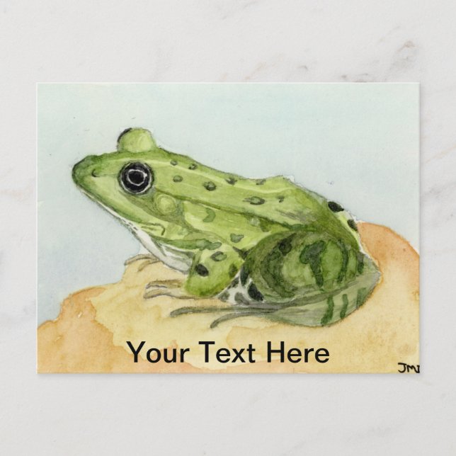 Green Frog Postcard (Front)