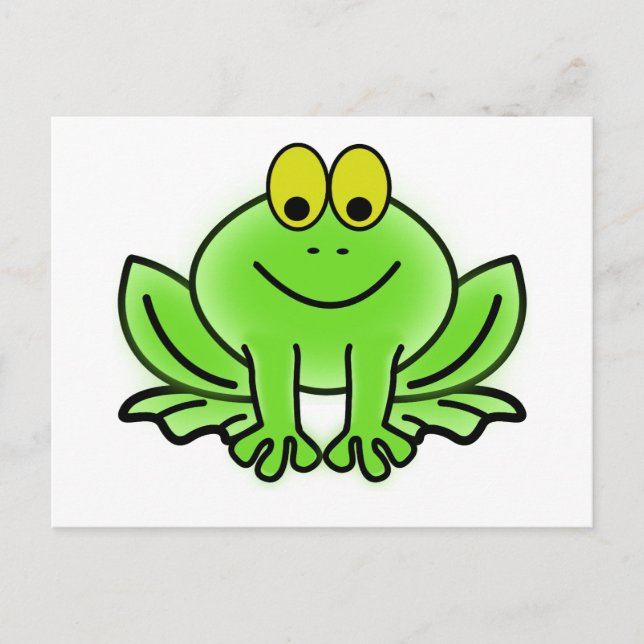 Green frog postcard (Front)