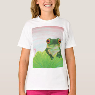 Green Frog Relaxing in the pond T-Shirt