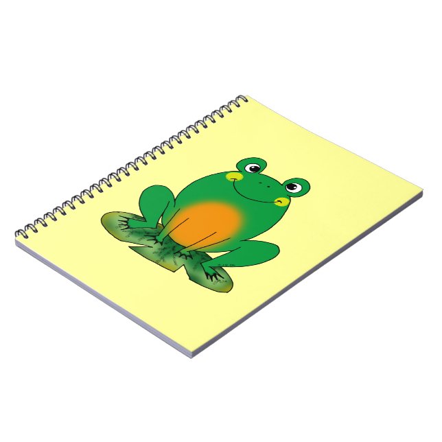 Green frog spiral notebook (Left Side)