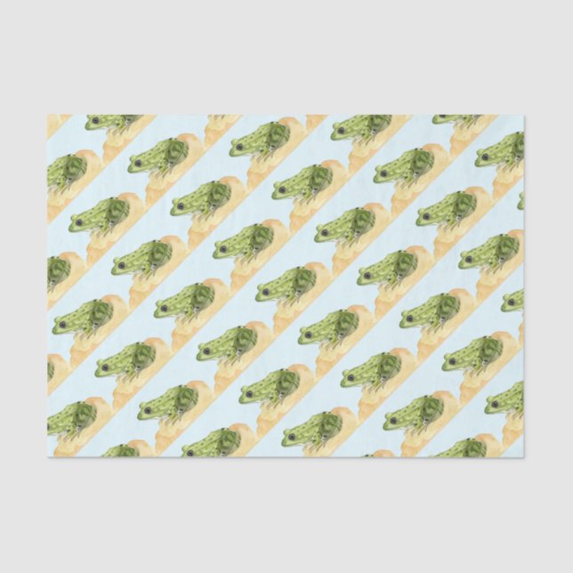 Green Frog Tissue Paper (Front)