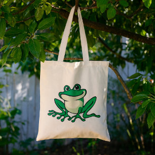 Green Frog Tote Bag