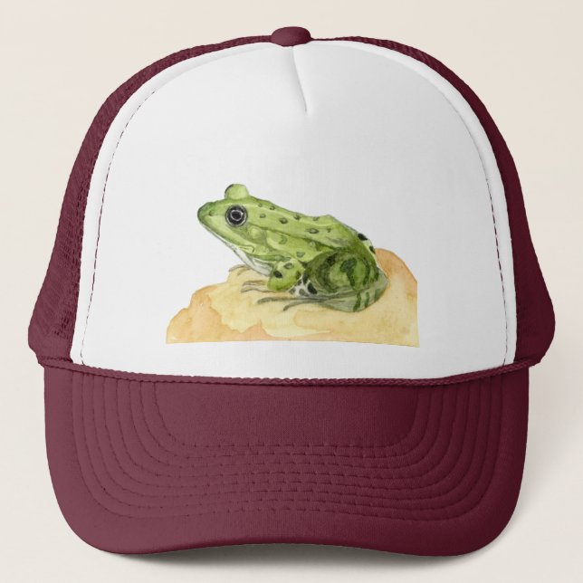 Green Frog Trucker Hat (Front)