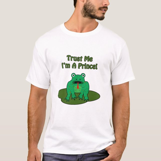 Green Frog - Trust Me, I'm A Prince! T-Shirt (Front)