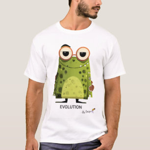 Green Frog with Glasses EVOLUTION - By Design T-Shirt