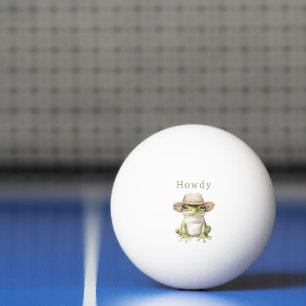 Green Frog with Hat Ping Pong Ball
