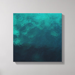 Green Frosted Glass Texture Canvas Print