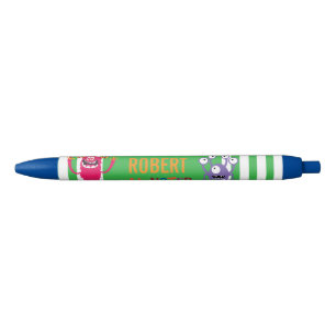 green FUN Monsters kids Party Blue Ink Pen