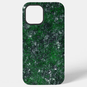 Green fungus upon whitish grey rock or tree trunk iPhone 12 pro max case