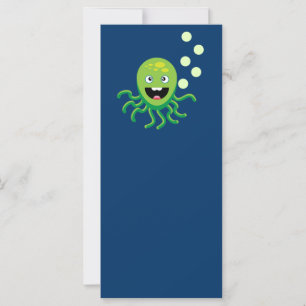 Green funny octopi