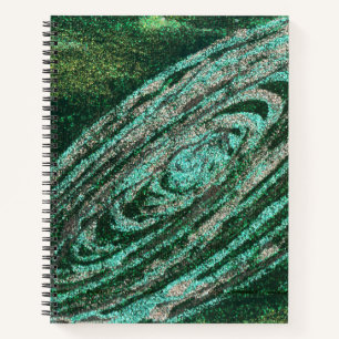 Green Galaxy Notebook