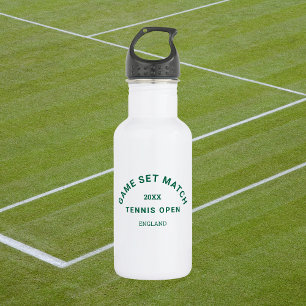 Green Game Set Match Crest Tennis 532 Ml Water Bottle
