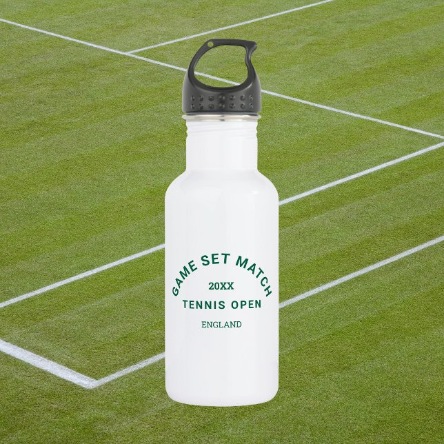 Green Game Set Match Crest Tennis 532 Ml Water Bottle (Creator Uploaded)