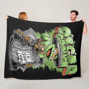 Green Garbage Monster Fleece Blanket