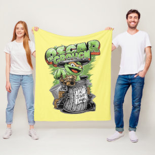 Green Garbage Monster Fleece Blanket