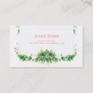 Green Garden Mummy Calling Card