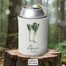 Green Gardener Minimalist Crochet Leeks Name 