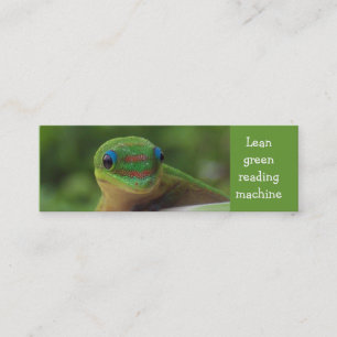 Green Gecko bookmark Mini Business Card