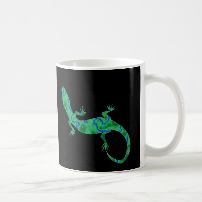 Green Gecko Coffee Mug (Right)