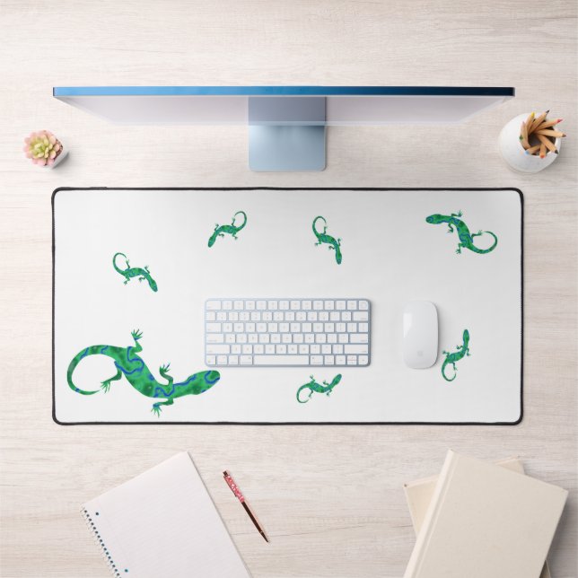 Green Gecko Desk Mat (Office 1)