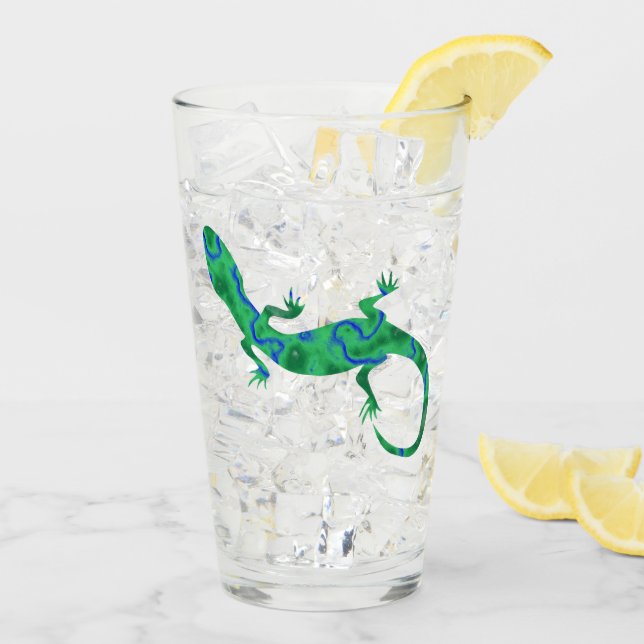 Green Gecko Glass (Back Ice)