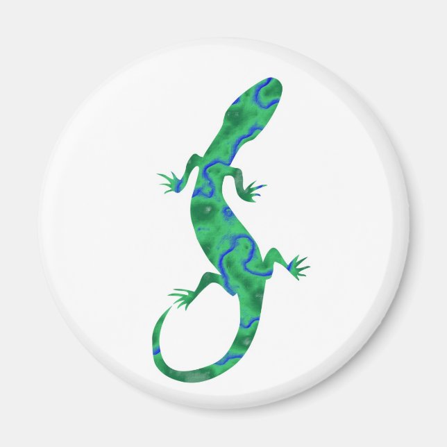 Green Gecko Magnet (Front)