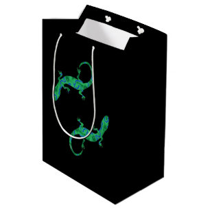 Green Gecko Medium Gift Bag