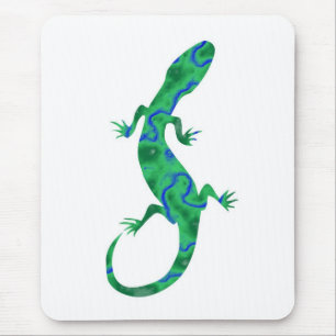 Green Gecko Mouse Pad