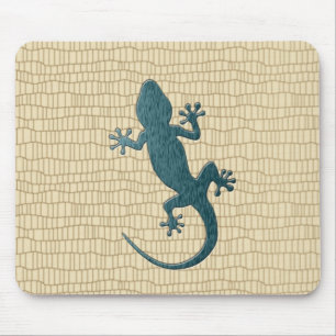 Green Gecko on Reptile Mouse Pad