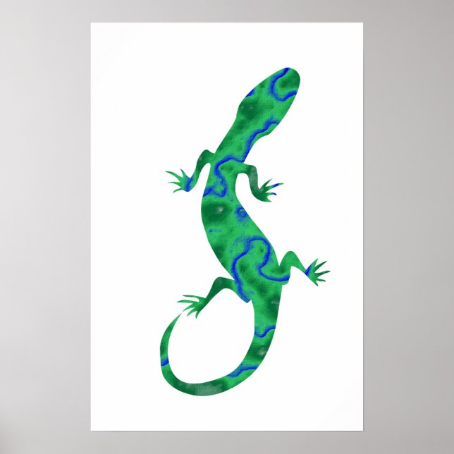Green Gecko Poster (Front)