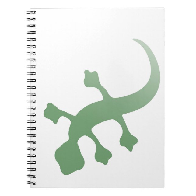 Green Gecko Spiral Notebook (Front)