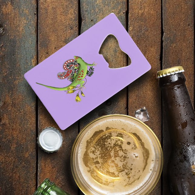 Green Gecko Tribal Lavender Red (Creator Uploaded)