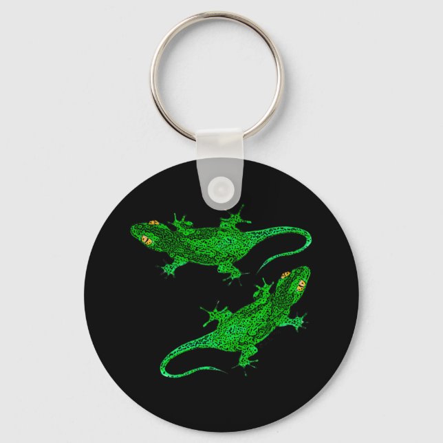 Green geckos key ring (Front)