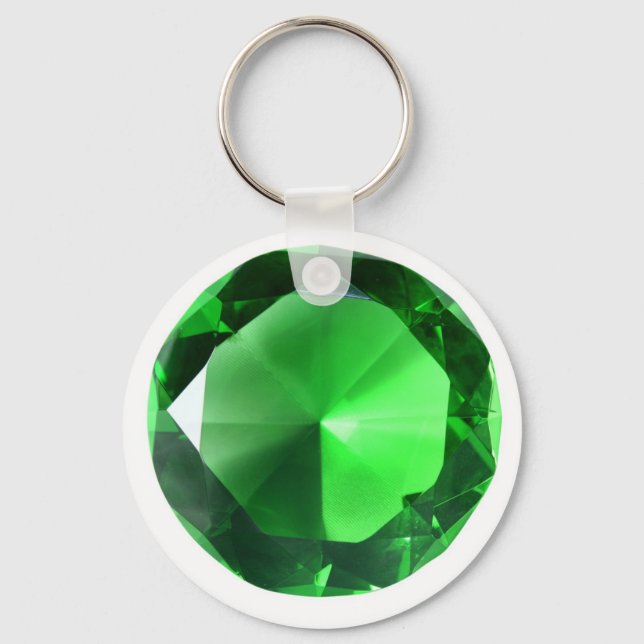 Green Gem Key Ring (Front)